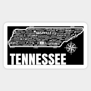 Tennessee Map Sticker